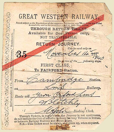 1940 Ticket