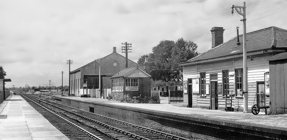 Eynsham Station in July 1956