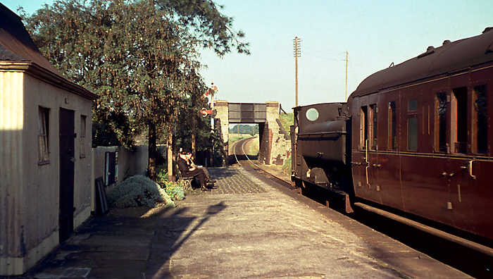 Fairford station on a September evening in 1961