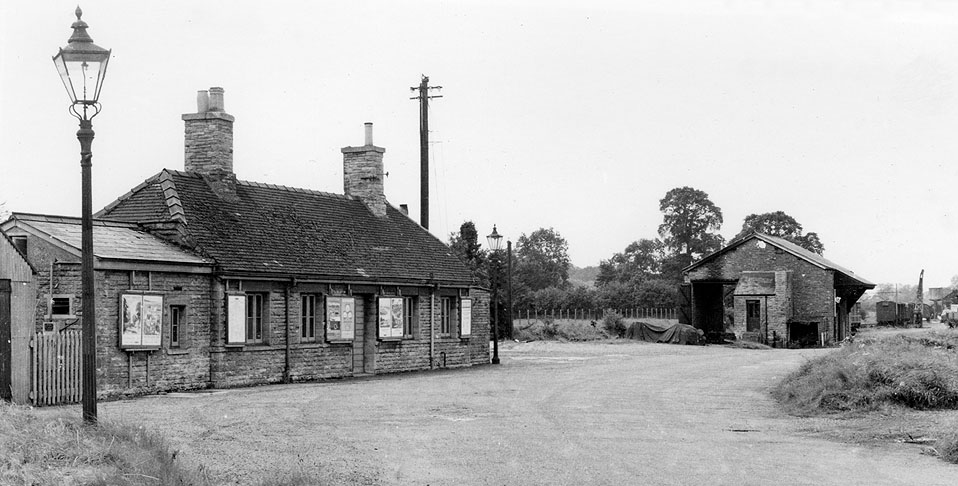 Fairford station building and goods shed