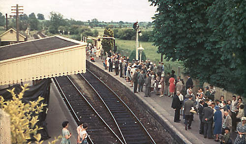 Witney Station on the last day of passenger services