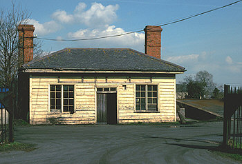 Witney Goods Depot (the original station building) on 23 March 1982